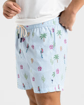 Printed Nylon Swim Shorts |