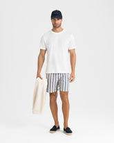 Printed Macro Stripes Swim Shorts |