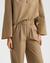 Cotton Popeline Azzurra Trousers |
