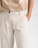 Pantaloni Sevilla in Twill di Cotone Grezzo |