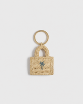 Natural Raffia Nano Sunset Charm Keyring |