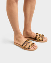 Eva And Calf Hair Three Bands Sandals |