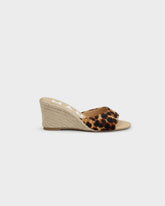 Calf Hair Mule Wedge Espadrilles |