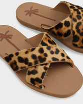 Eva And Calf Hair Crossed Bands Sandals |