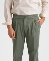 Pantaloni Portofino in Gabardina di Cotone |