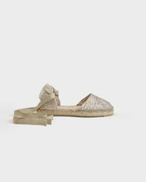 Lurex Cotton Blend Flat Valenciana Espadrilles |