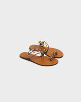 Sandali Toe Ring in Pelle e Perline |