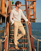 Irish Linen Savana Trousers Belt |