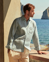 Camicia Panama in Lino Tinto Capo |