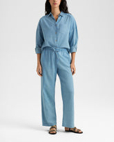 Linen Blend Chambray Belem Trousers |