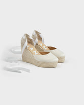 Satin Wedge Espadrilles |