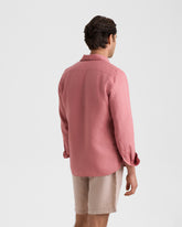 Camicia Panama In Lino Tinto Capo |