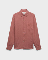 Camicia Panama In Lino Tinto Capo |