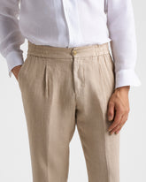 Woven Linen Portofino Trousers |