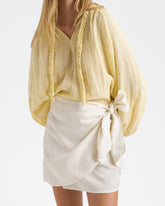 Linen Azul Skirt |