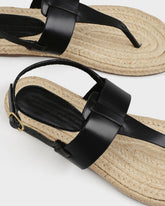 Sandali Sophia a Infradito<br />in Pelle e Iuta |