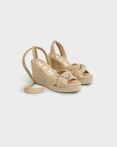 Espadrillas con Zeppa in Pelle Scamosciata |