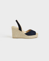 Suede Slingback Wedge Espadrilles |