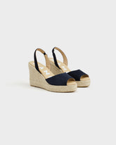 Suede Slingback Wedge Espadrilles |