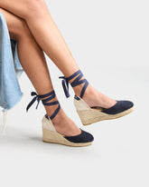 Suede Low Wedge Espadrilles |