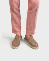 Mocassini Espadrillas Traveler in Pelle Scamosciata |