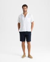 Camicia Havana Con Colletto Cubano In Lino |