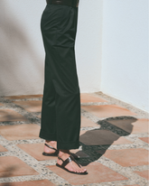 Anne Croco Embossed Leather Thong Sandals |