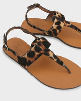 Sandali Infradito Anne in Cavallino Leopardato |