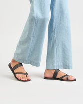 Mia Slide Leather Sandals |