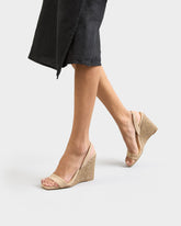 Diana Soft Suede Slingback Open-Toe Wedge Espadrilles |
