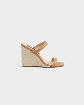 Lou Leather Wedge Mule Espadrilles |