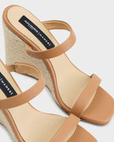 Lou Leather Wedge Mule Espadrilles |