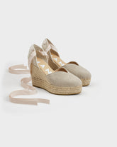 Organic Hemp Heart-Shaped Wedge Espadrilles |
