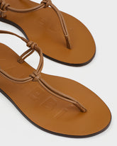 Leather Knot Thong Sandals |