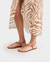 Leather Knot Thong Sandals |