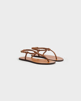 Leather Knot Thong Sandals |