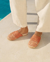 Raffia Crochet Jute Clog Mules |