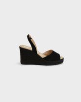 Soft Suede Slingback Wedge Espadrilles |