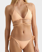 Front Tie Triangle Bikini |