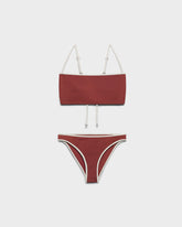 Bikini Bralette con Profilo a Contrasto |