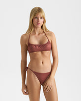 Wet Halterneck Bandeau Bikini |