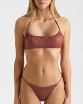 Wet Halterneck Bandeau Bikini |