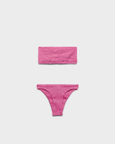 Bikini a Fascia in Seersucker |