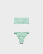 Seersucker Bandeau Bikini |