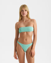 Seersucker Bandeau Bikini |