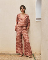 Pantaloni Marbella in Seta Stampata |