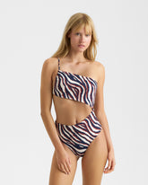 Cut-Out One-Shoulder One-Piece |