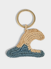 Portachiavi Wave in Raffia Naturale |