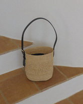 Natural Raffia Loto Basket Bag |