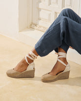 Suede Low Wedge Espadrilles |